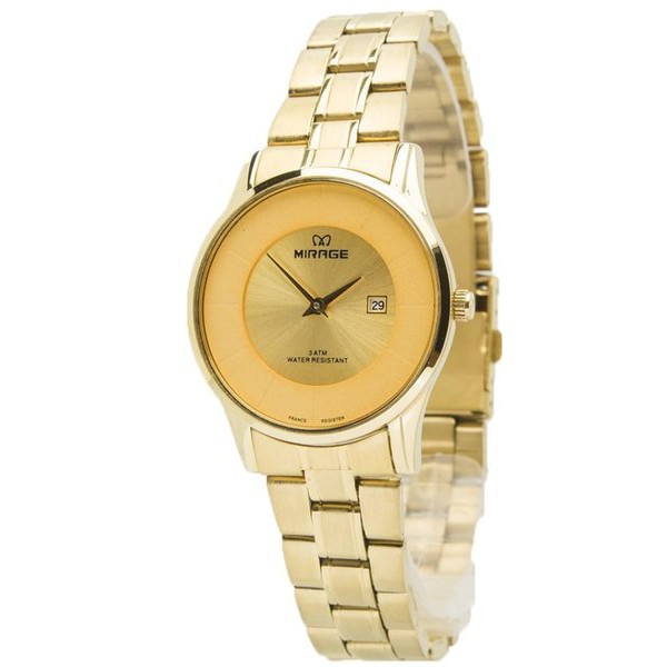 Jam Tangan Wanita Mirage Original 8670 Kuning Bergaransi Water Resistant