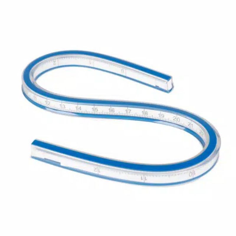 Quilters Flexible Curve Ruler CT-30 - Penggaris Jahit Pola Lengkung Fleksibel 30 cm