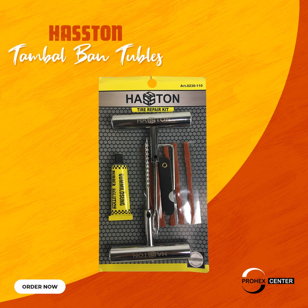 ALAT TAMBAL BAN / TEMBEL BAN TUBLES TUBELESS HASSTON PROHEX GAGANG BESI