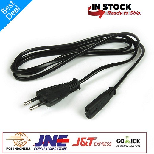 KABEL POWER 2 LUBANG - KABEL POWER PRINTER ANGKA 8