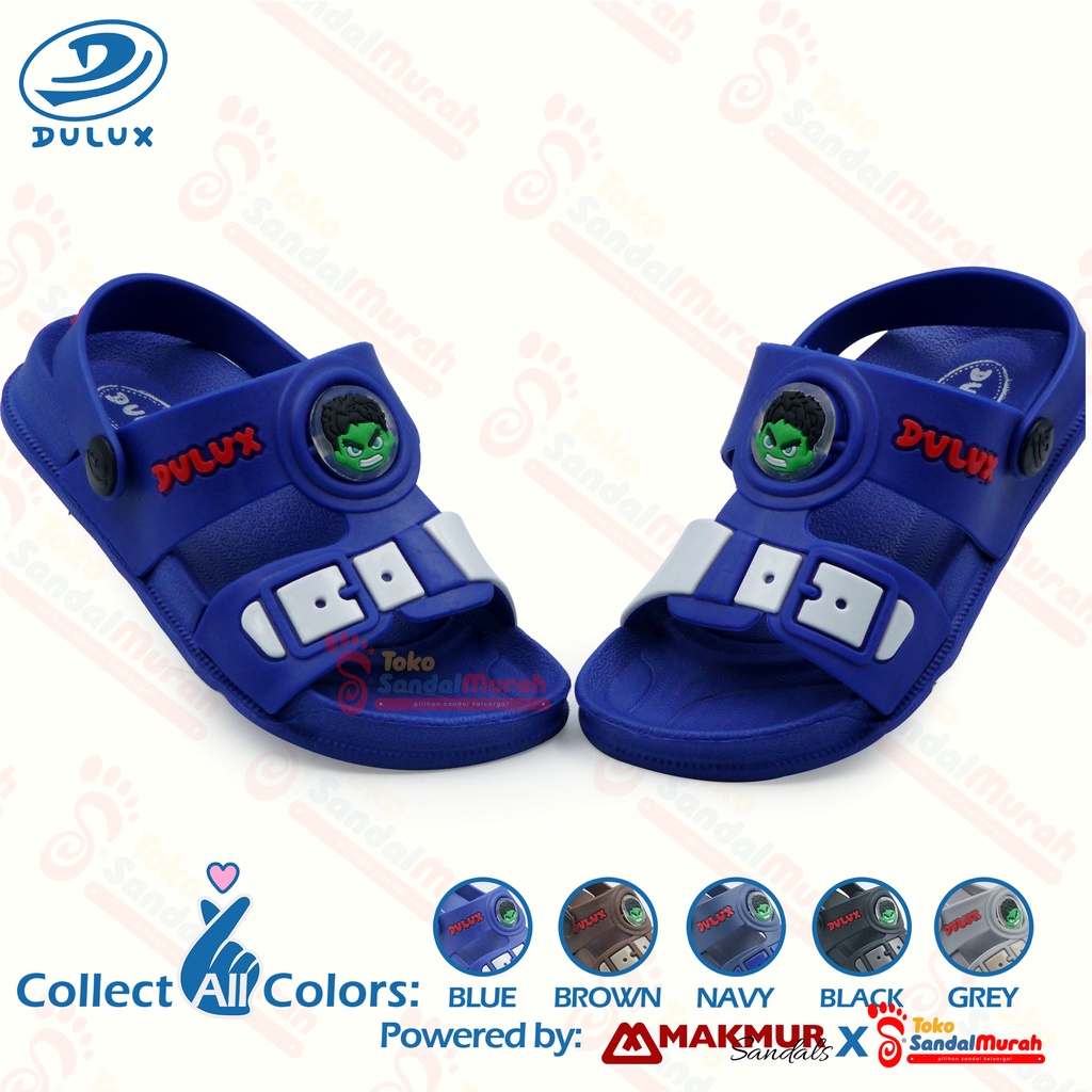 Toko Sandal Murah - Sandal Slop Anak Tali Belakang Karakter Hulk / Sandal Slop Anak Laki Laki / Sandal Gunung Anak Laki Laki / Sandal Karet Anak Laki  Laki Ukuran 20-25 [Tk Sandal Murah M 11 M 362]