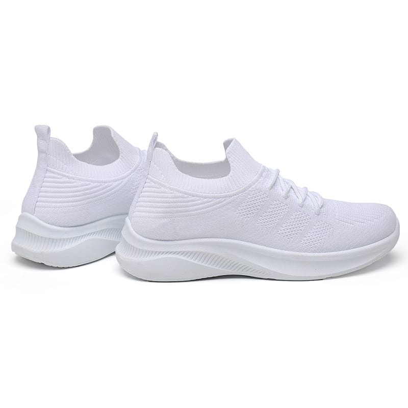 Sepatu Sneakers  Putih Wanita Sport Shoes Canvas Cewek Sepatu Olahraga - 101-P