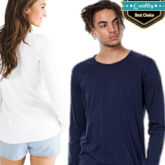 GROSIR Kaos Manset Jumbo Pria Wanita / Dalaman Baju Muslim Atasan Premium Polos Lengan Panjang Hijab