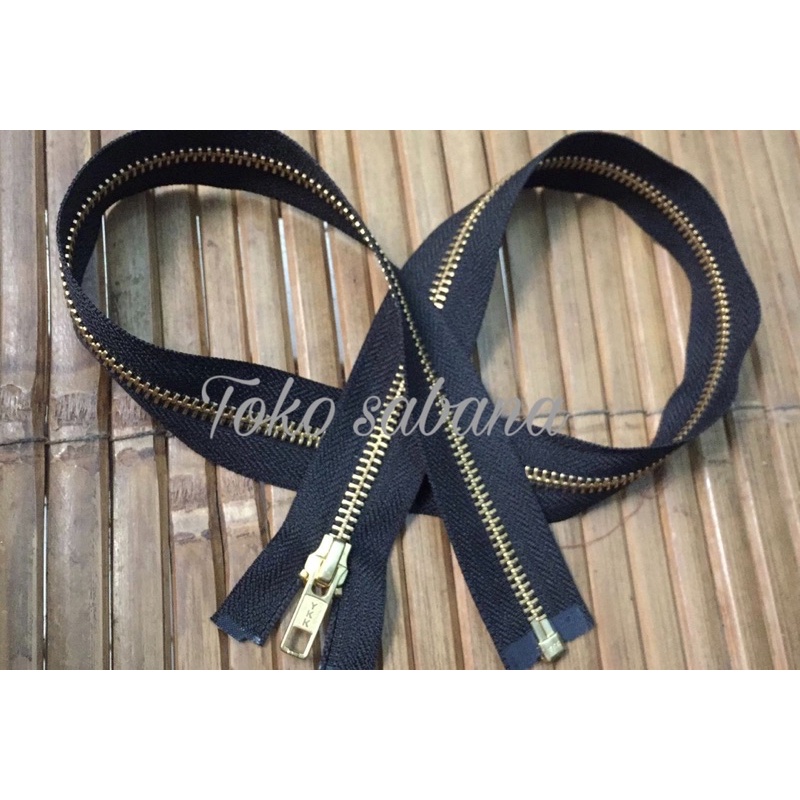 RESLETING SLETING JAKET BESI YKK 70cm warna hitam
