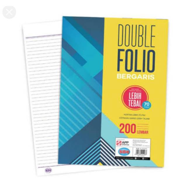 

DOUBLE FOLIO 200 SHEETS LEBIH TEBAL