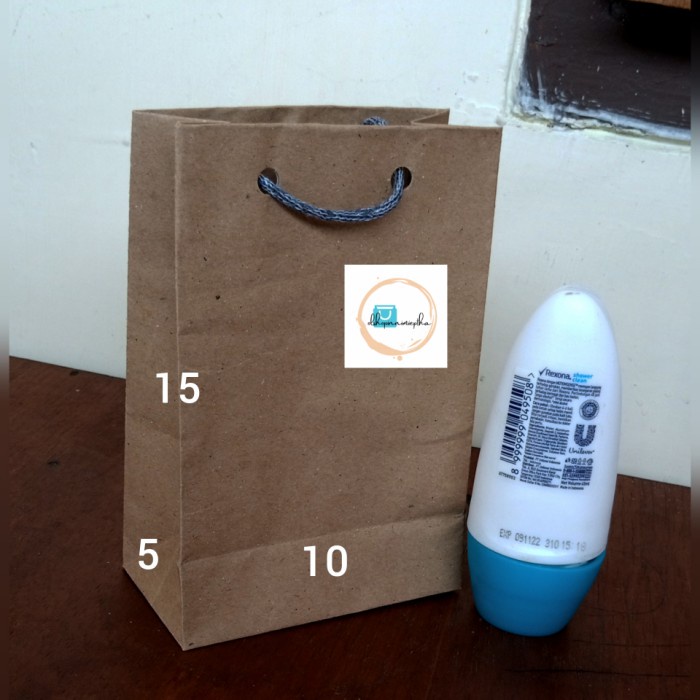 

NEW paper bag / tas kertas kecil mini polos coklat