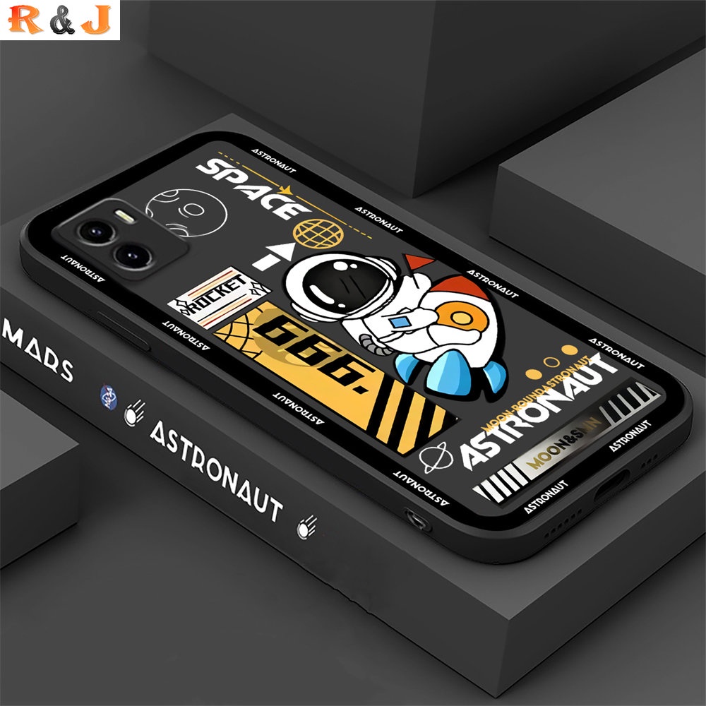 Soft Case TPU Motif Astronot Untuk VIVO Y16 Y21 Y21A Y12s Y20 Y33S Y21S Y11 Y12 Y15 Y17 Y19 Y15S Y15A Y01 Y20S Y20S Y30 Y1 Y19 Y50S Y1I Y1s Y30