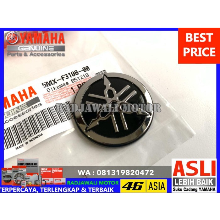 OTOMOTIF AKSESORIS MOTOR RJ1274 EMBLEM LOGO YAMAHA TAMENG DASI NOUVO Z