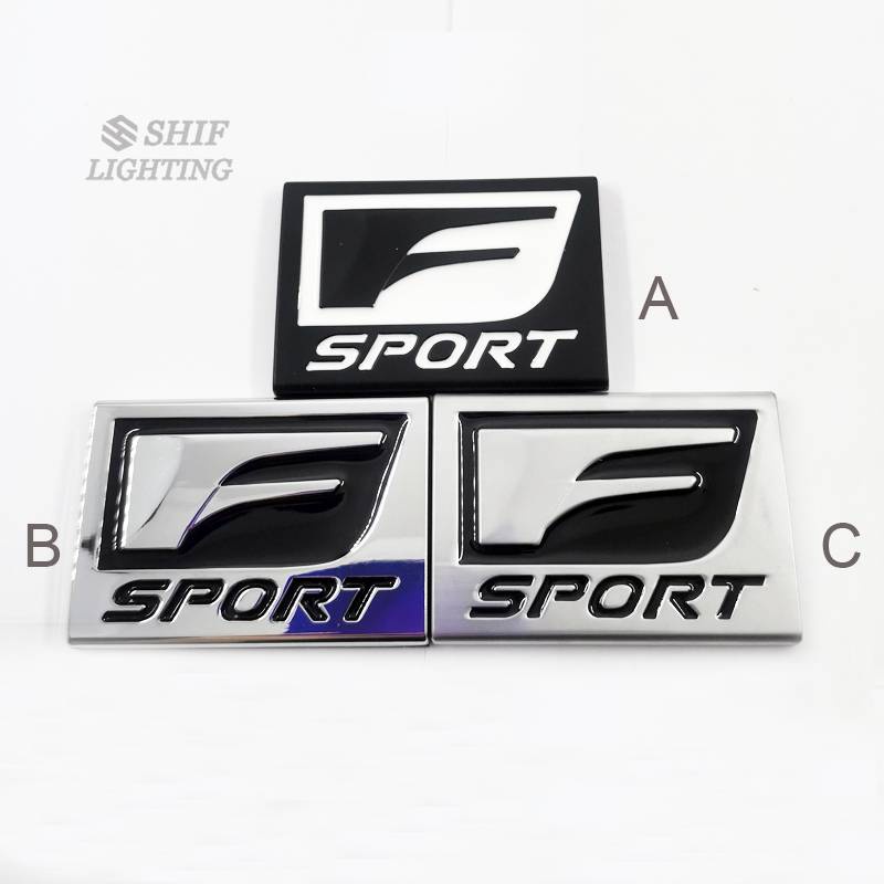 1pc Stiker Emblem Logo F Sport Bahan Metal Untuk Dekorasi Mobil Lexus