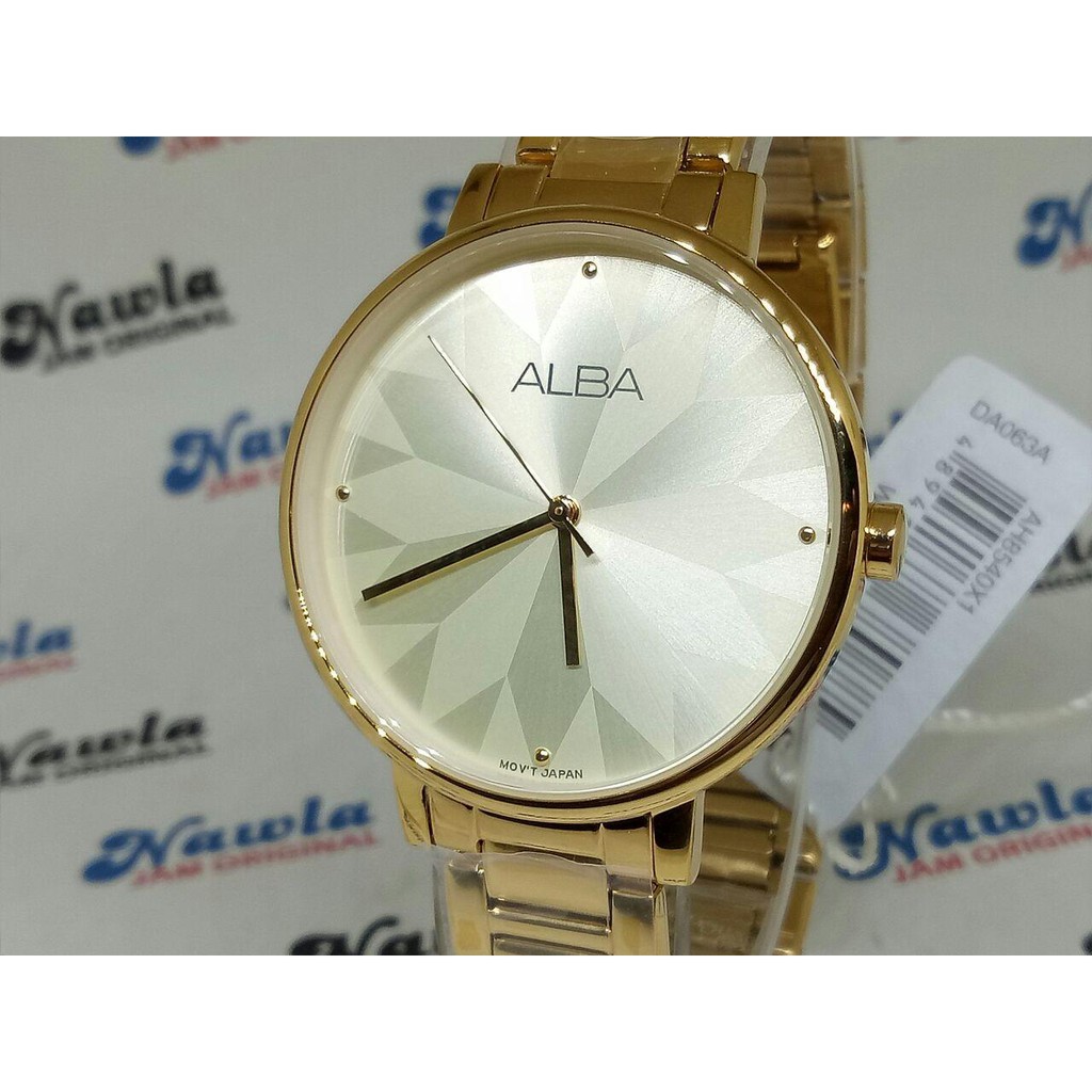 Alba Ladies AH8540X1 Quartz Gold Plate - Jam Tangan Wanita AH8540