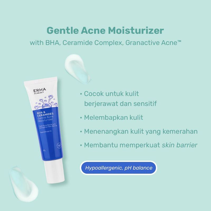 ERHA Acneact BHA & Ceramides Gentle Acne Moisturizer