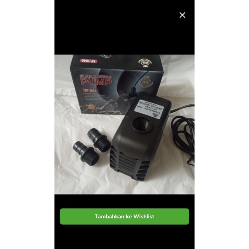 POMPA AQUARIUM AQUASCAPE HIDROPONIK SPA 104 A