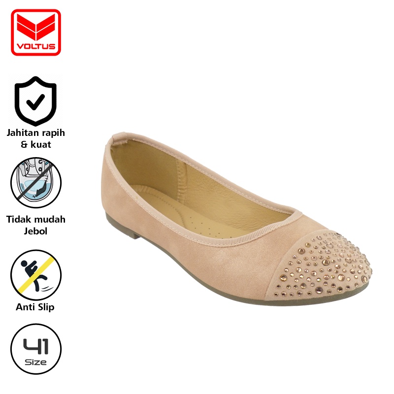 VOLTUS Sepatu Wanita Fanny Pink Size 36-41 Slipper Women Shoes Sepatu Perempuan VOL-1555213 Pink