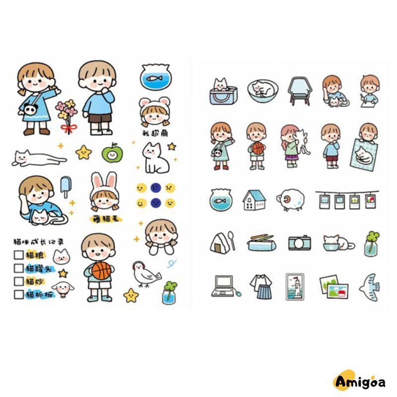 Stiker Motif Emoji Untuk Dekorasi Handphone / Diary DIY - AG2