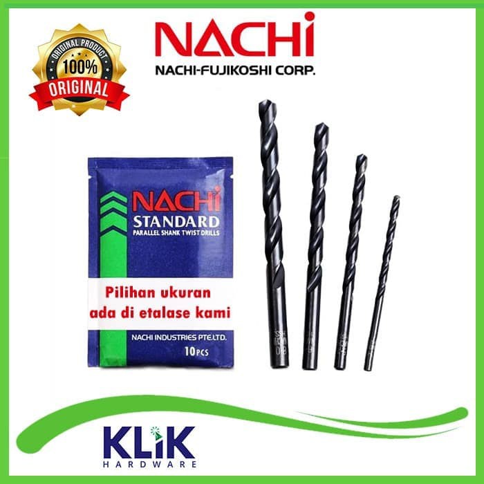 Nachi Mata Bor Besi HSS 6 mm Asli Original