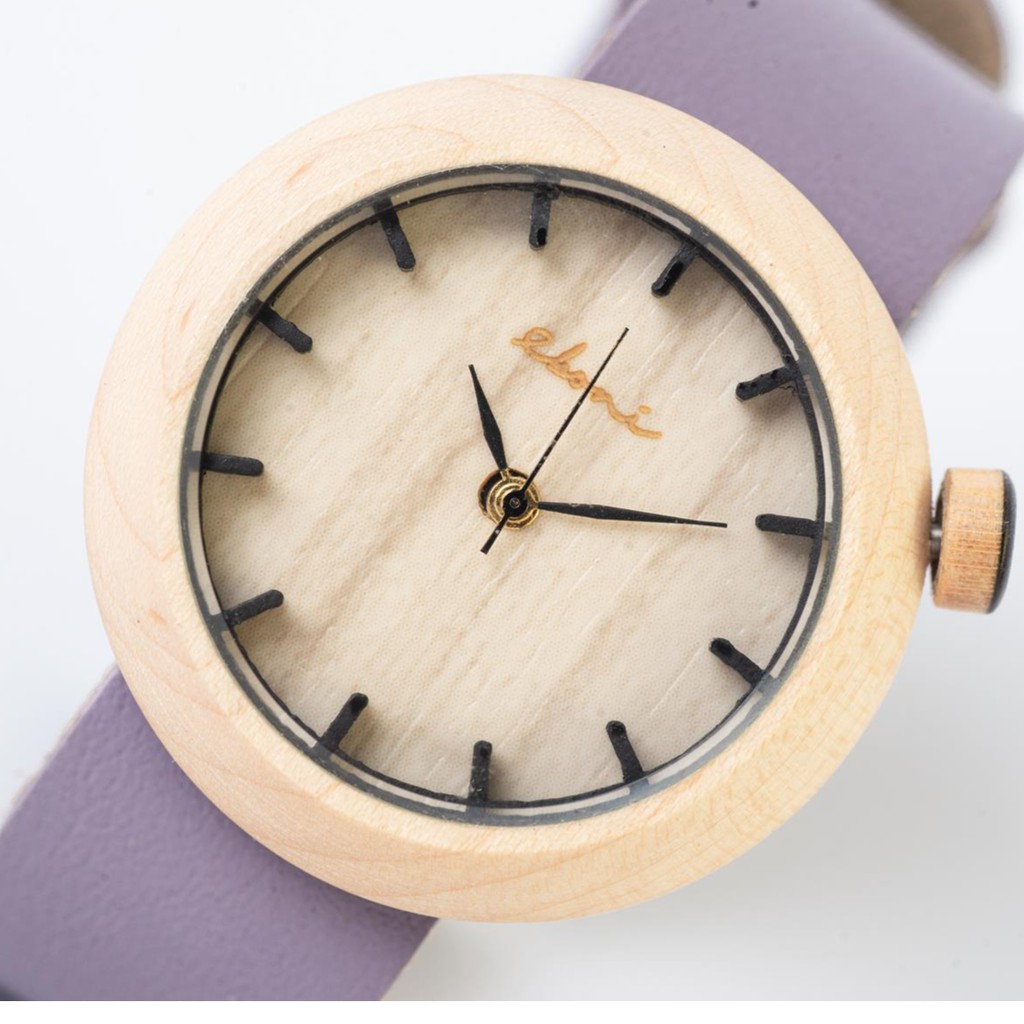 Eboni - Jam Tangan Kayu Wanita Maple 2.0 Lilac / Wooden Watches