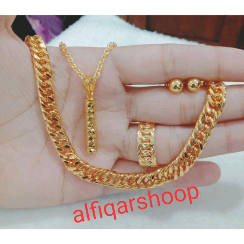 perhiasan set dewasa titanium F