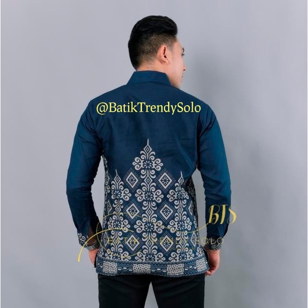 Hem  Kemeja Baju Batik Pria Cowok Laki Laki Slimfit Full Lapis Furing Lengan Panjang Lengan Pendek Original Asli Batik Jumanta Solo Laweyan Size S M L Xl XXL  14