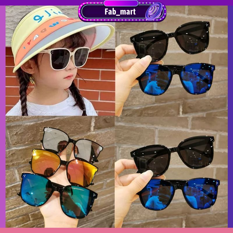 Kacamata Hitam Anak/ Kacamata bulat anak-anak fashion perlindungan/kacamata bayi lucu
