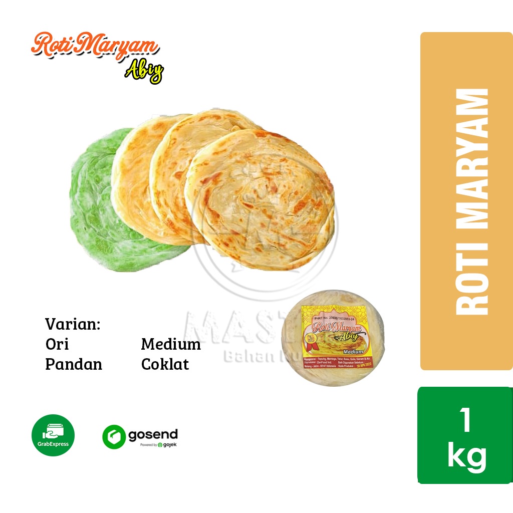 

Roti Maryam Abiy / Roti Canai isi 5pcs [250gr] KHUSUS INSTANT