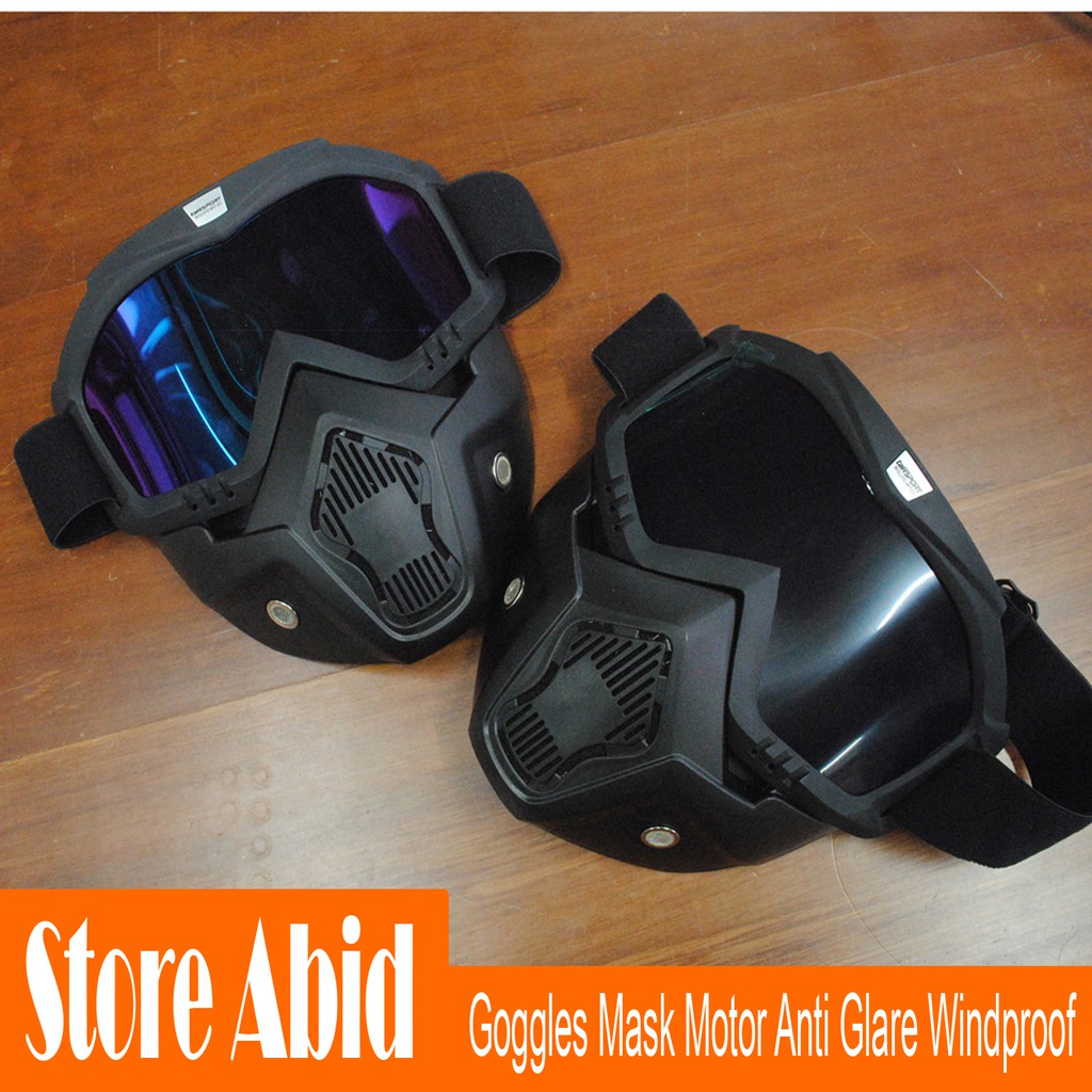 Goggle Mask / Google Masker / Kacamata Masker Motor Retro Windproof