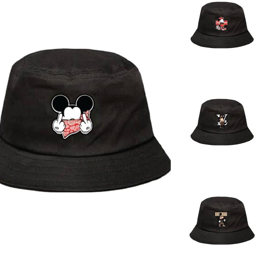 Flash Sale Topi bucket mickey minnie mouse supreme lv gucci h73➱