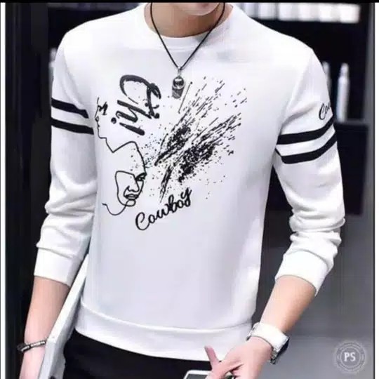 KAOS PRIA LENGAN PANJANG BOY BAHAN BABYTERRY