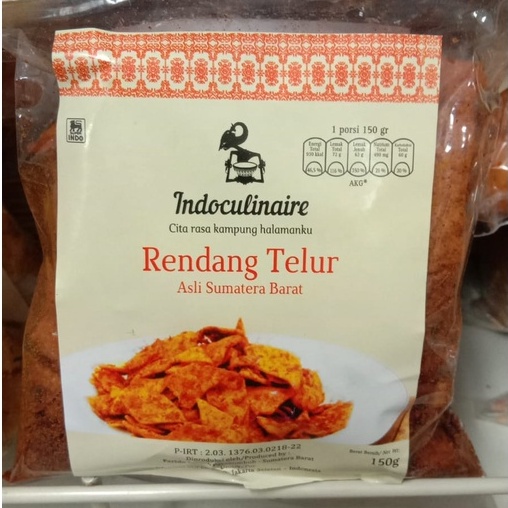 

Indoculinaire Rendang Telur Asli Sumatera Barat 150 gr