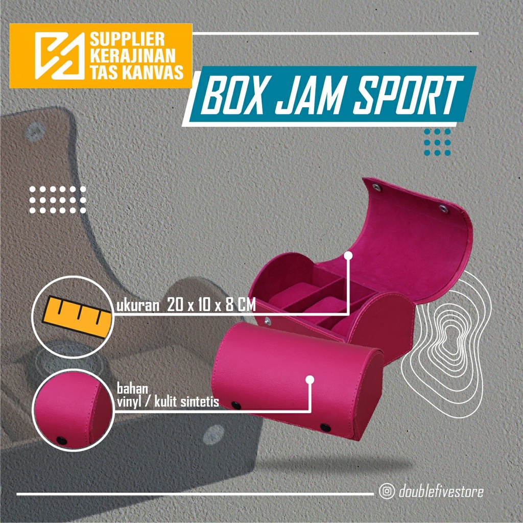 Kotak Jam Tangan  [  jam sport UNGU ]