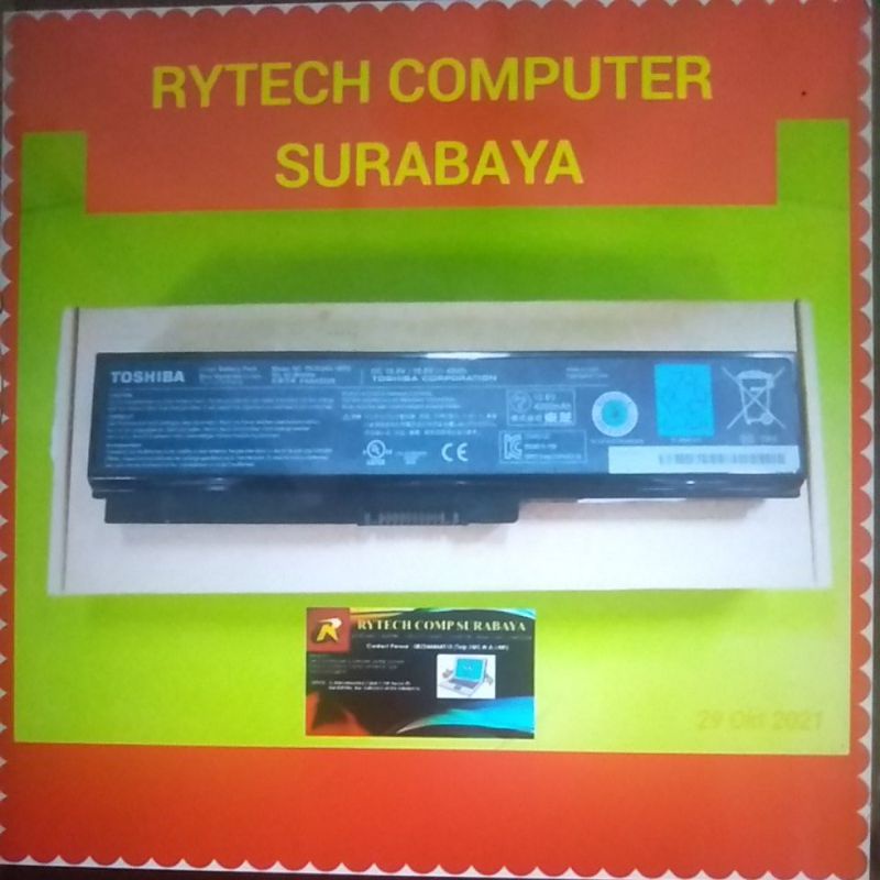 original baterai Toshiba portege m800 m900 toshiba satellite u500 u505