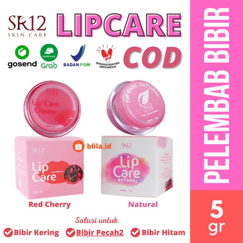 LIPCARE SR12 LIP CARE Pelembab Bibir Pencerah Bibir BPOM Pelembab Bibir Kering BIBIR PECAH