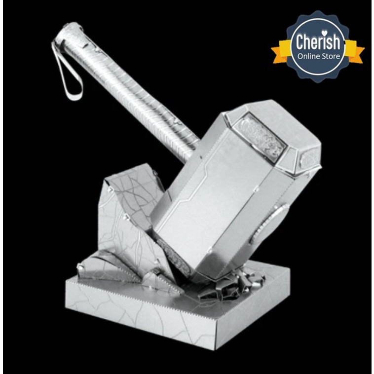 Metal 3d Puzzle THOR HAMMER MJOLNIR | Replika Palu Thor MB-161