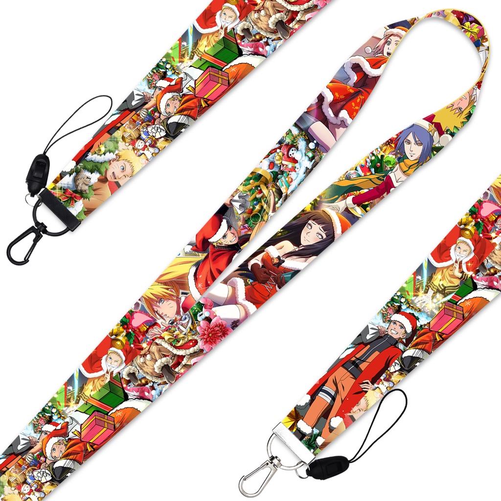 Tali lanyard Motif Naruto Sasuke Untuk Handphone