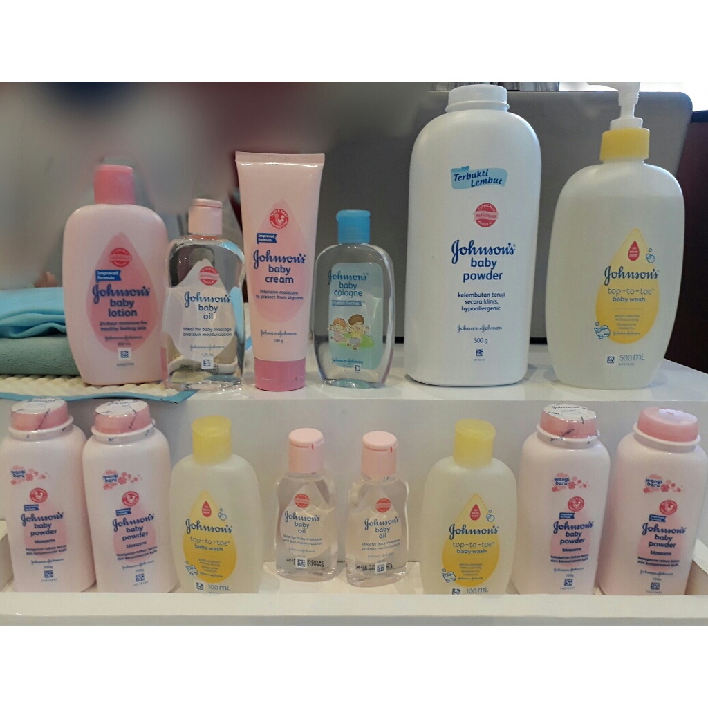 JOHNSONS BABY shampo//shampo active//baby oil//lotion reg//lotion bedtime//baby cream//milk lotion//powder*