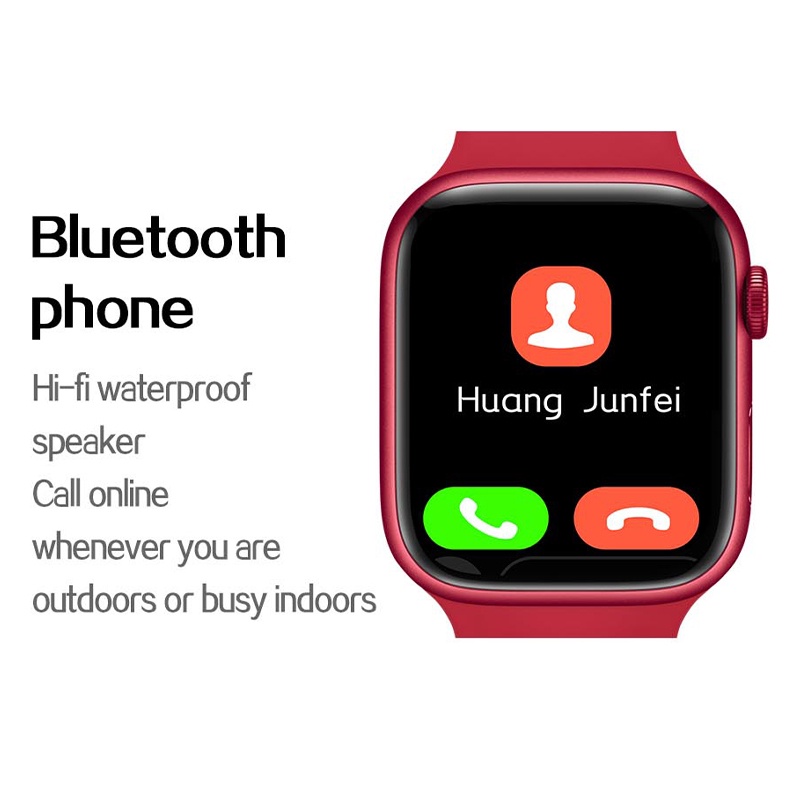 Baru Smartwatch bluetooth watch 7 Layar Sentuh 1.75  inci Fitness Sport watch AK37/Speaker bawaan