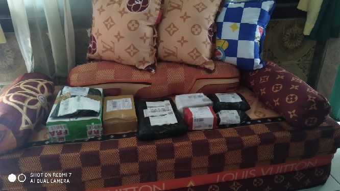 Sofa Bed Karakter Lipat Murah Minimalis 140x180x11 Sopa Kursi Tamu Bahan Katun Berkualitas