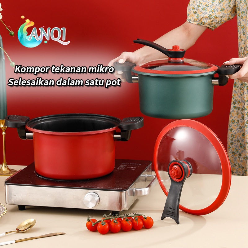 Anqi Shop Panci Presto Teflon Pressure Cooker Pot Anti Lengket Panci Presto 2L Vs-1805