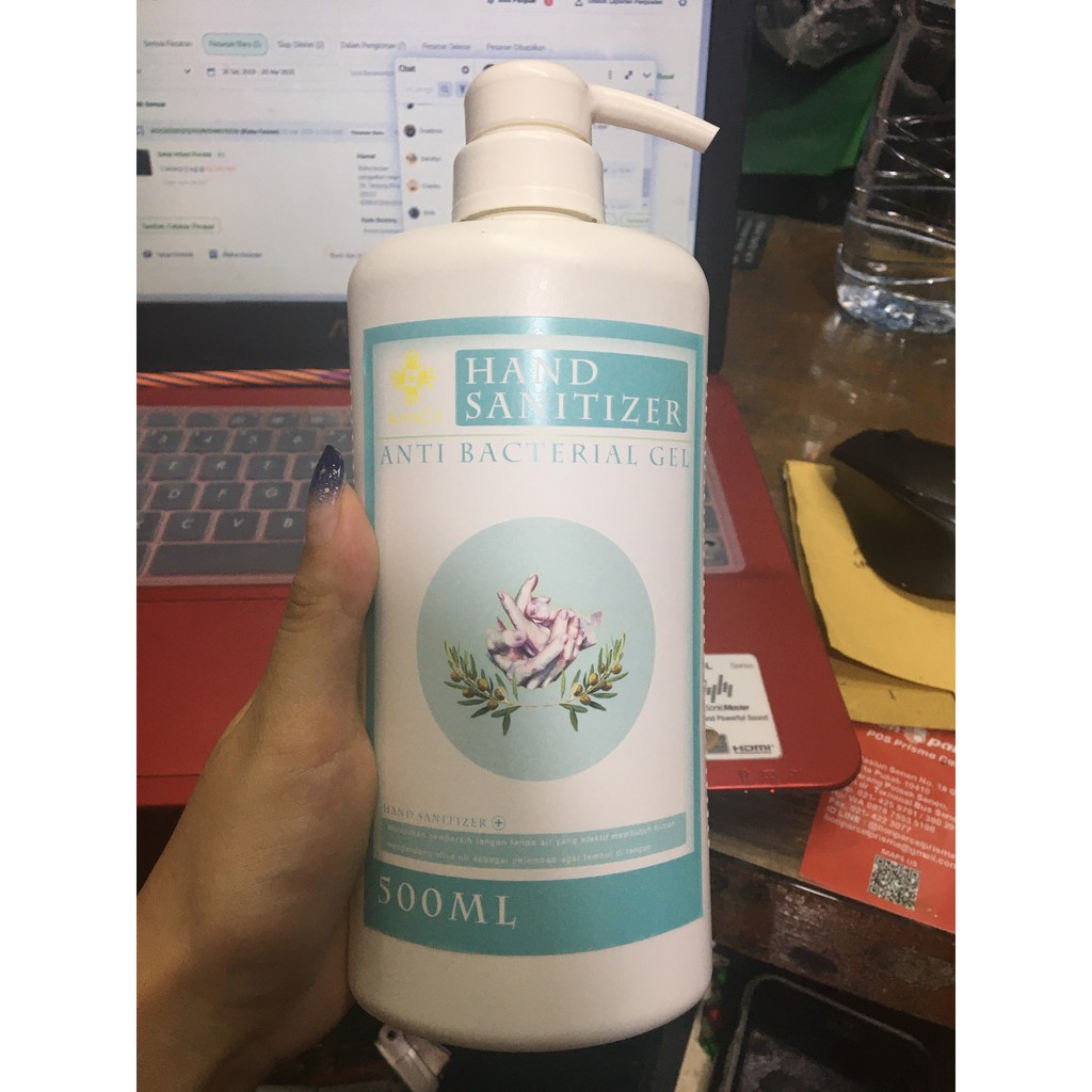 Hand Sanitizer 500 ML Hand Sanitizer Murah Pelembab Alcohol 70%