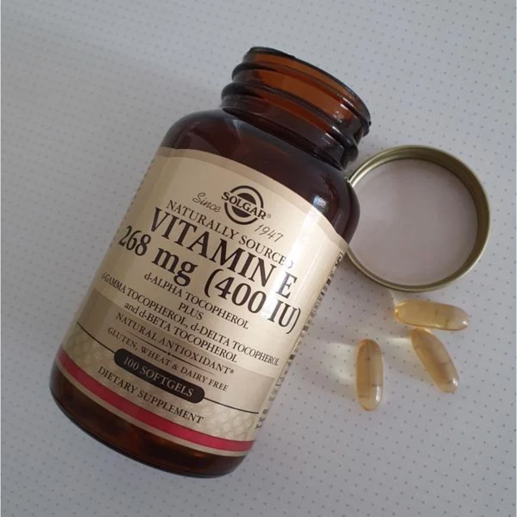 Solgar Vitamin E 400IU 100Soft Antioksidan Imun Tubuh Vitamin ORI USA