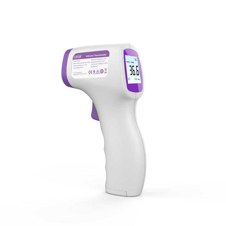 Thermogun Thermometer Tembak Infrared Non Contact LED Termometer Pengukur Suhu Tubuh Benda Ruangan
