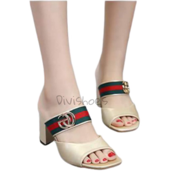 HEEL 5CM Hak Tahu Kotak PD316 (REALPICT GESER) CREAM