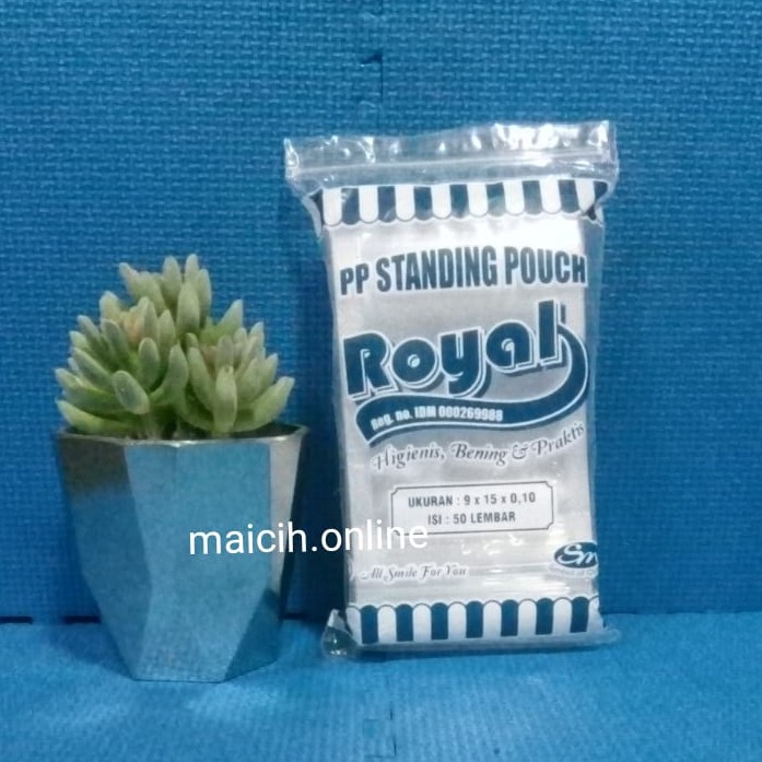 Plastik Standing Pouch Uk. 9x15 Isi 50Lbr