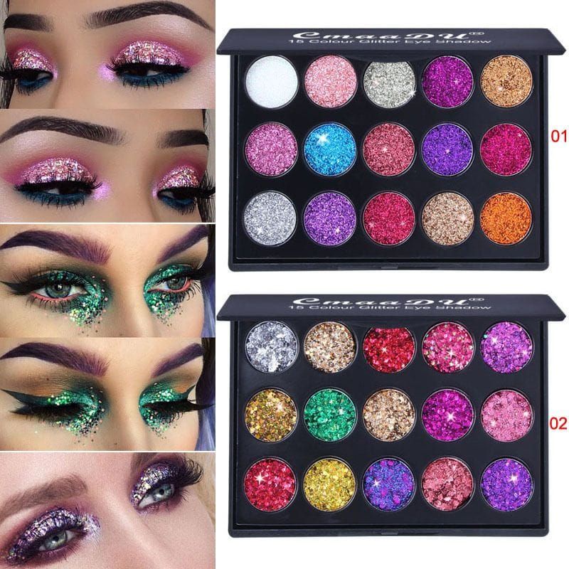 Medan Termurah Eyeshadow Diamond High glossy 15 colors Cmaadu