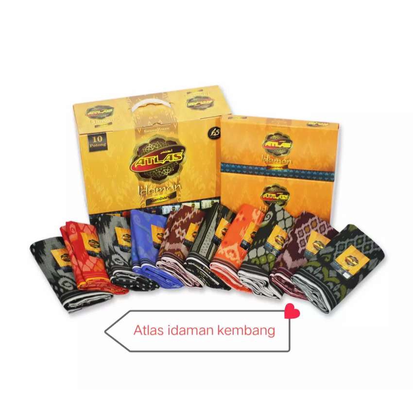 SARUNG ATLAS IDAMAN KEMBANG HARGA 10PCS