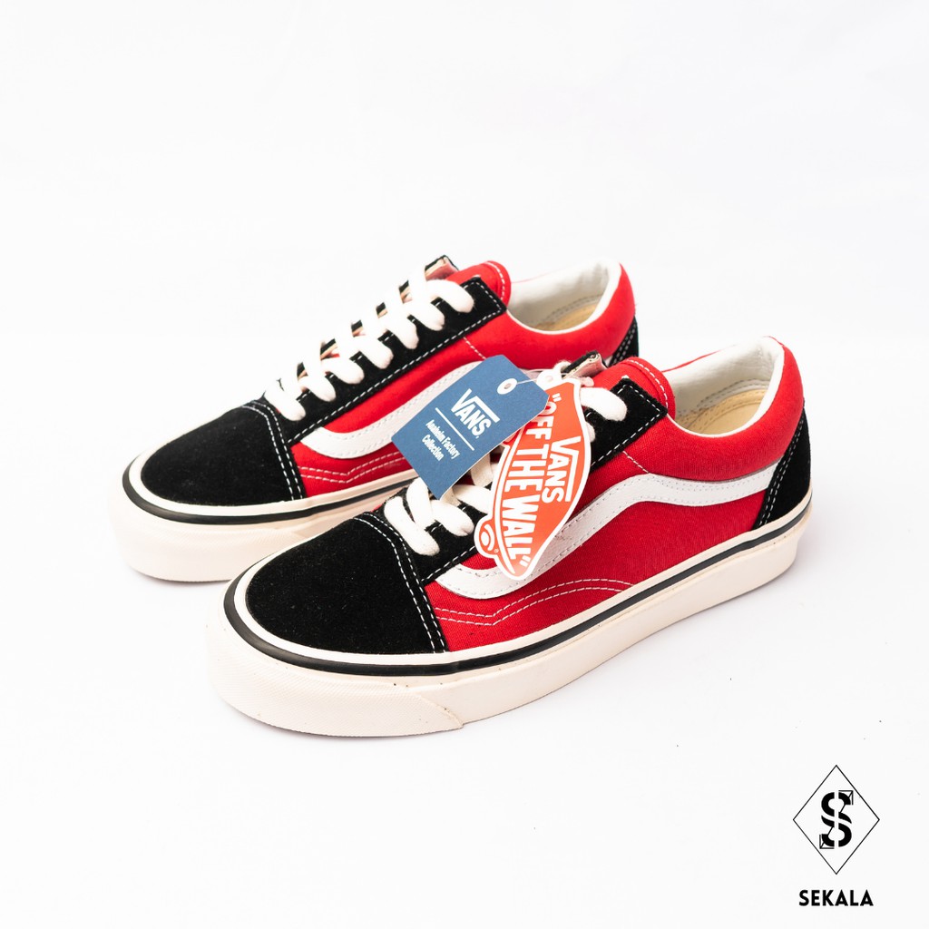 Vans Old Skool 36 DX Anaheim Factory Sneakers OG Black, OG Red
