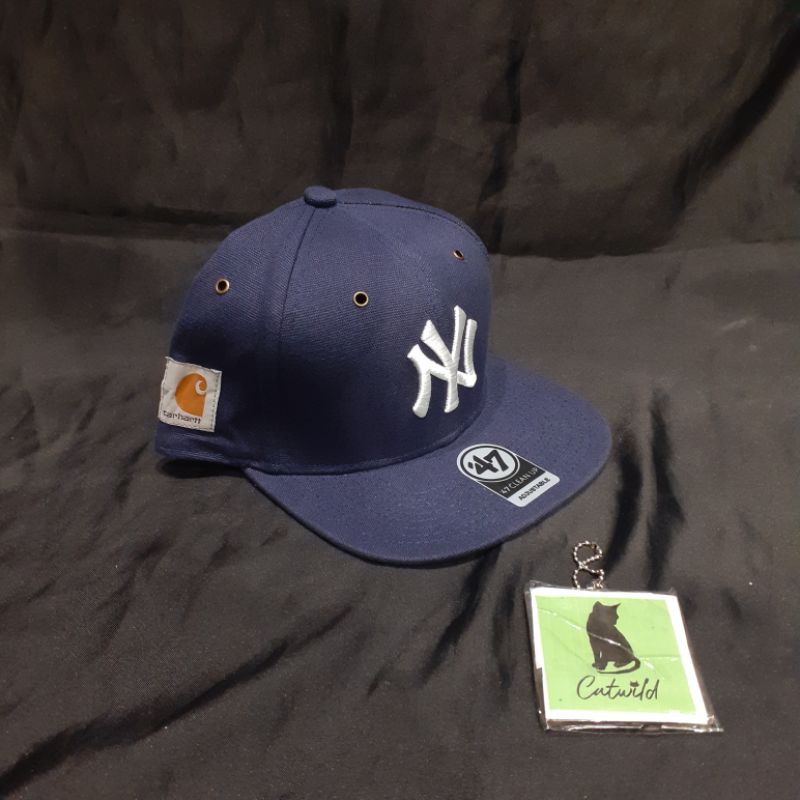 Snapback 47 Mens New York Yankess Carhartt Captain Adjustable-Navy