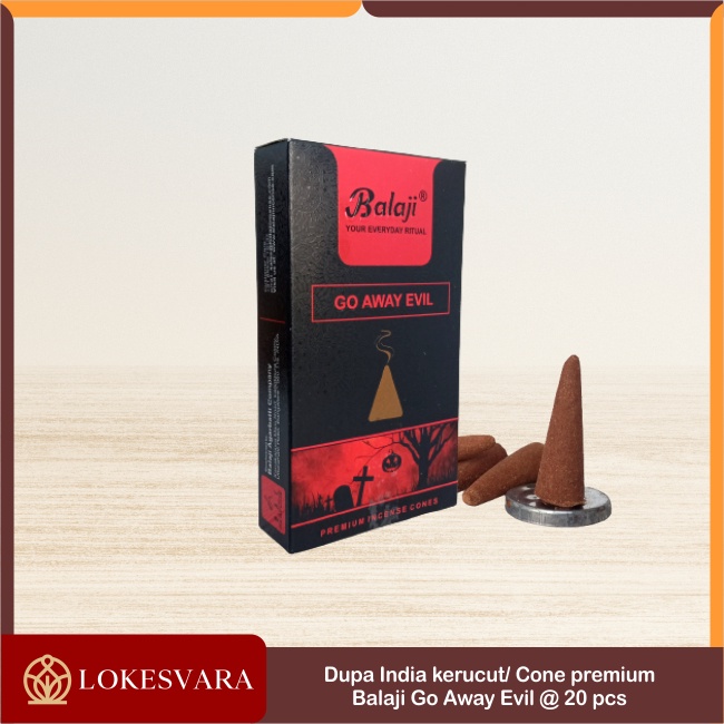 Dupa Hio Buhur Buhkur Wangi Harum India Aromaterapi Balaji Kerucut Cone Tumpeng Premium