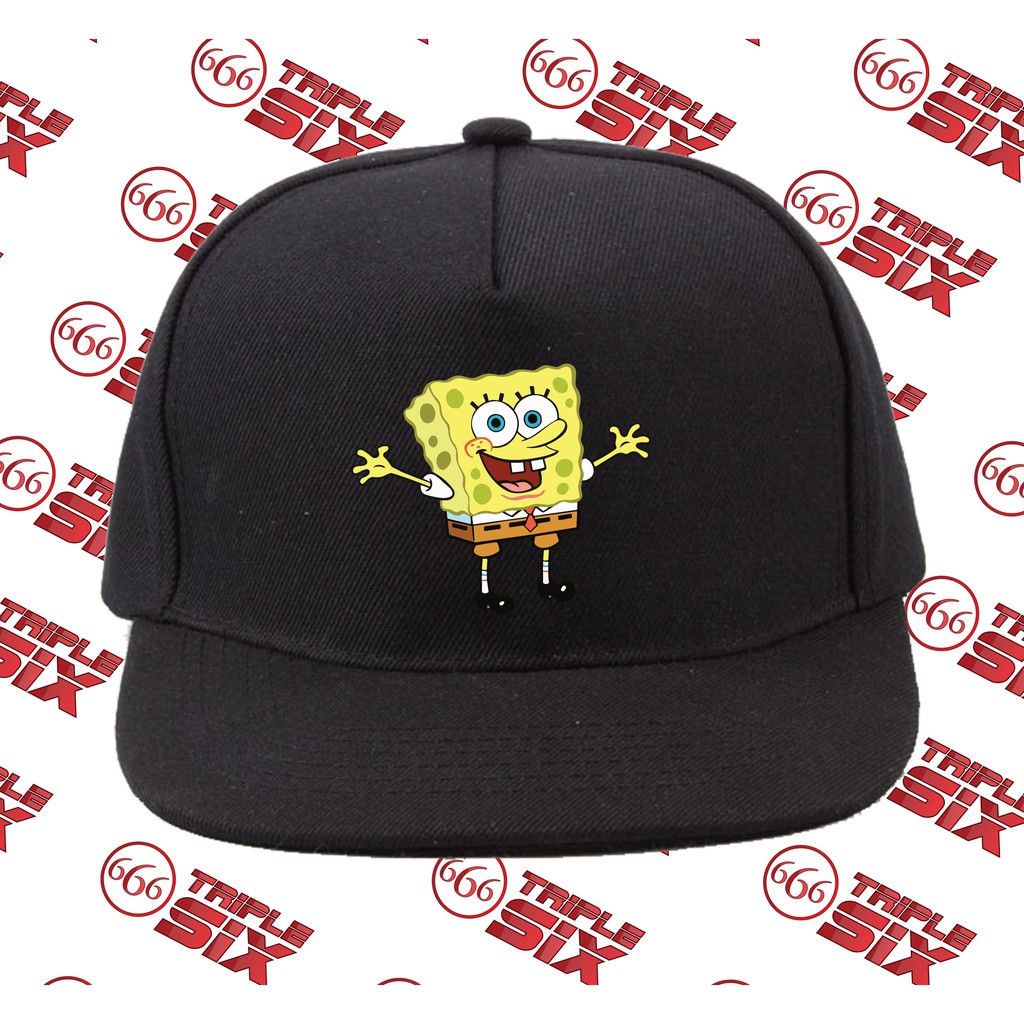 Topi Snapback Cotton Spongebob and patrick