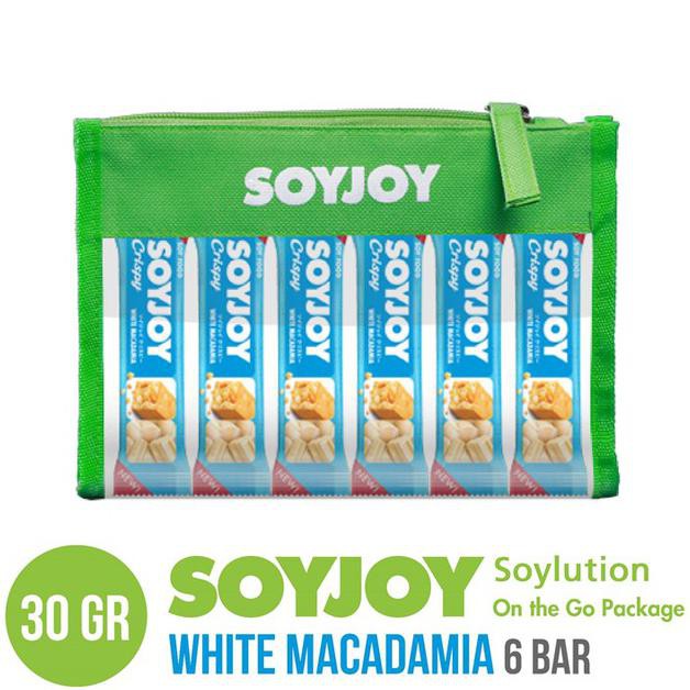 

Ready Stok Soyjoy Soylution On The Go Package - Crispy White Macadamia (6 Bars)