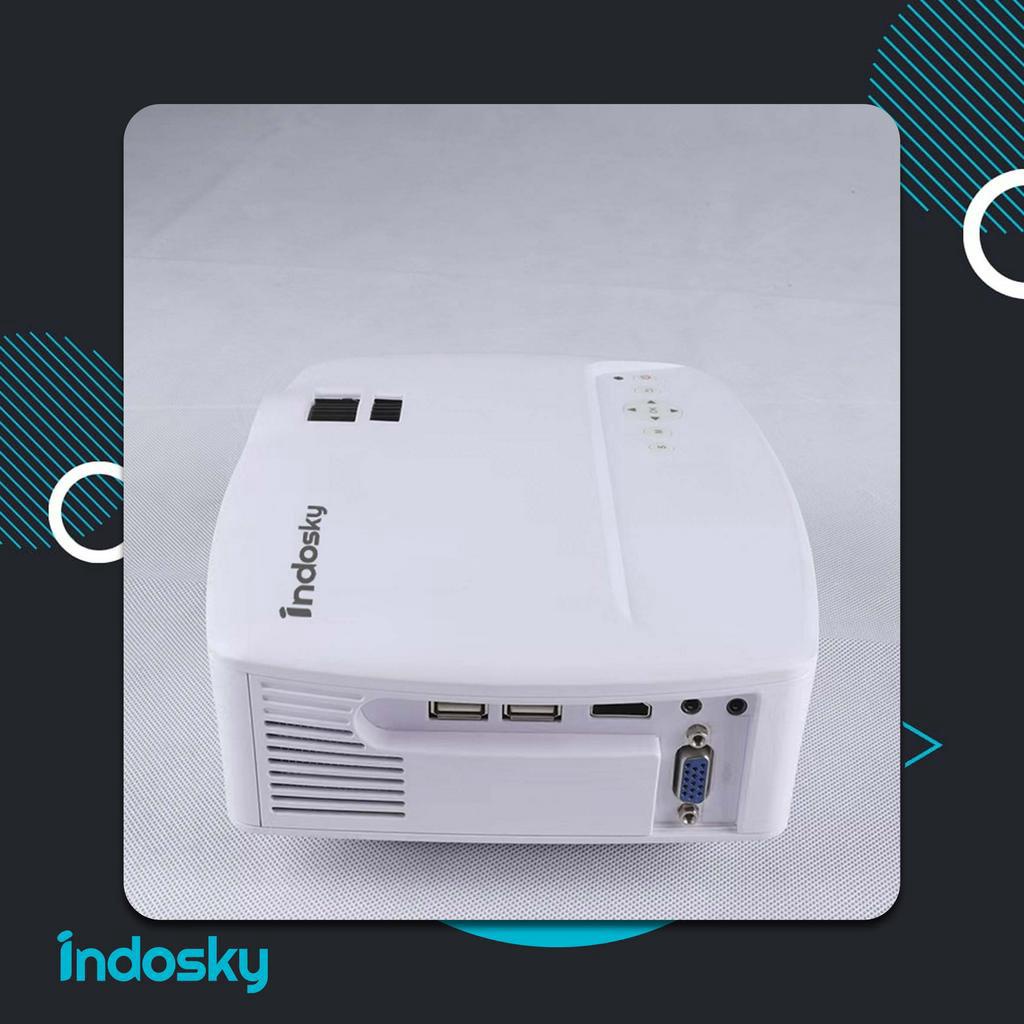 [PROMO SPESIAL] PROYEKTOR INDOSKY M9 | PRODUK ORIGINAL | 100% ORIGINAL | PROJECTOR PORTABLE | MINI PROJECTOR | Pusat Proyektor Indonesia